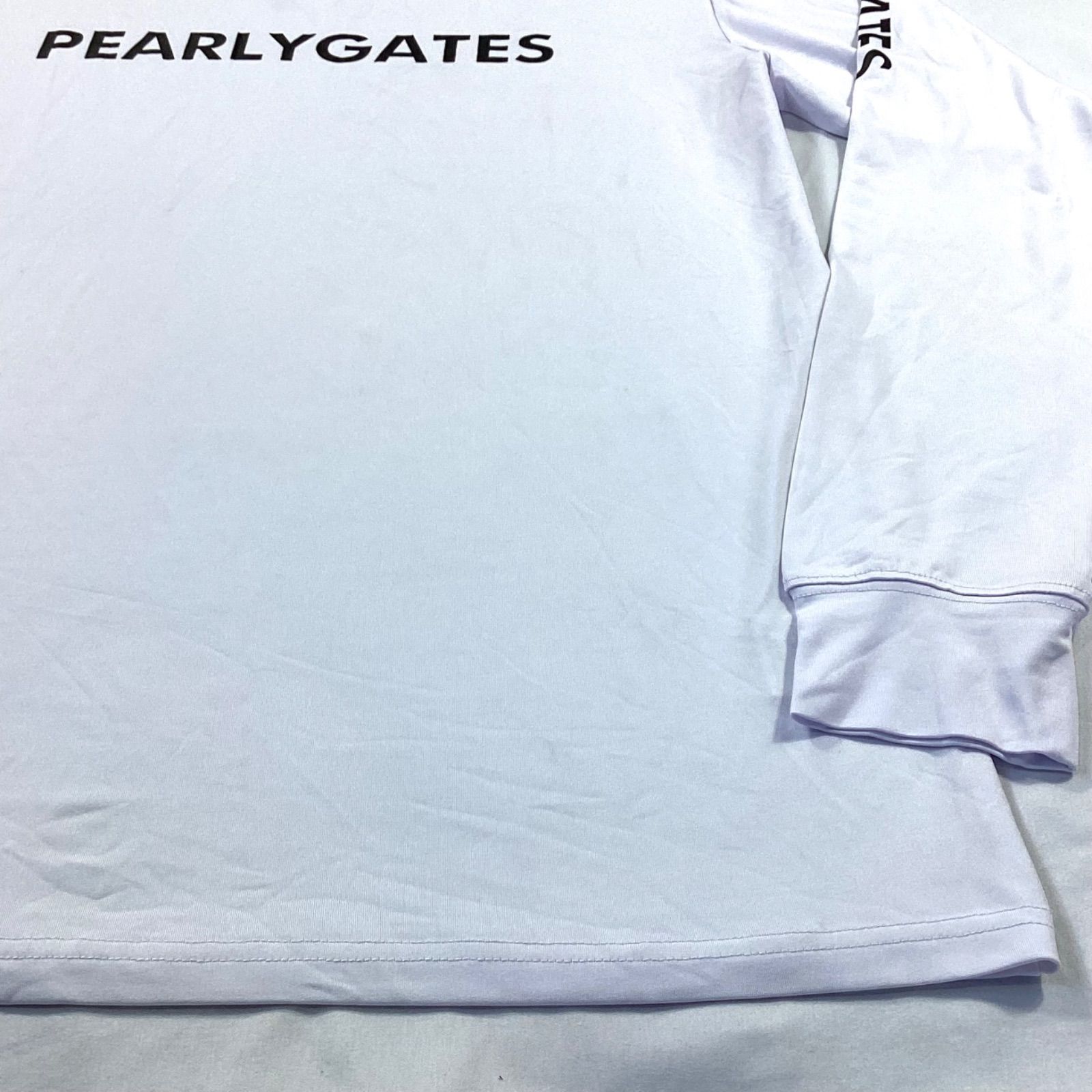 PEARLY GATES パーリーゲイツ 長袖トップス ホワイト モックネック
