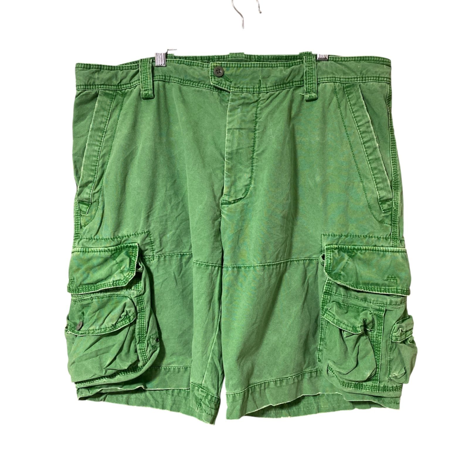 CHM Polo Jeans Co カーゴショーツ グリーン ミリタリー カーゴパンツ ハーフパンツ W38 大きいサイズ Y2K メンズ レディース ユニセックス 古着