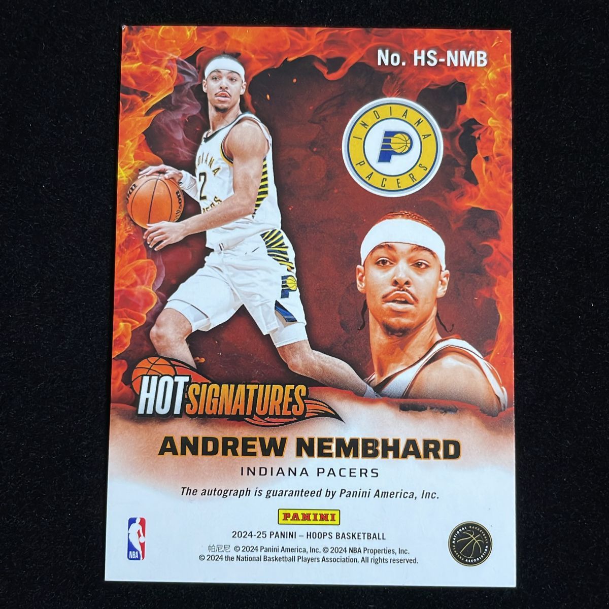 Andrew Nembhard アンドリュー・ネムハード Panini Hoops Hot 2024-25 