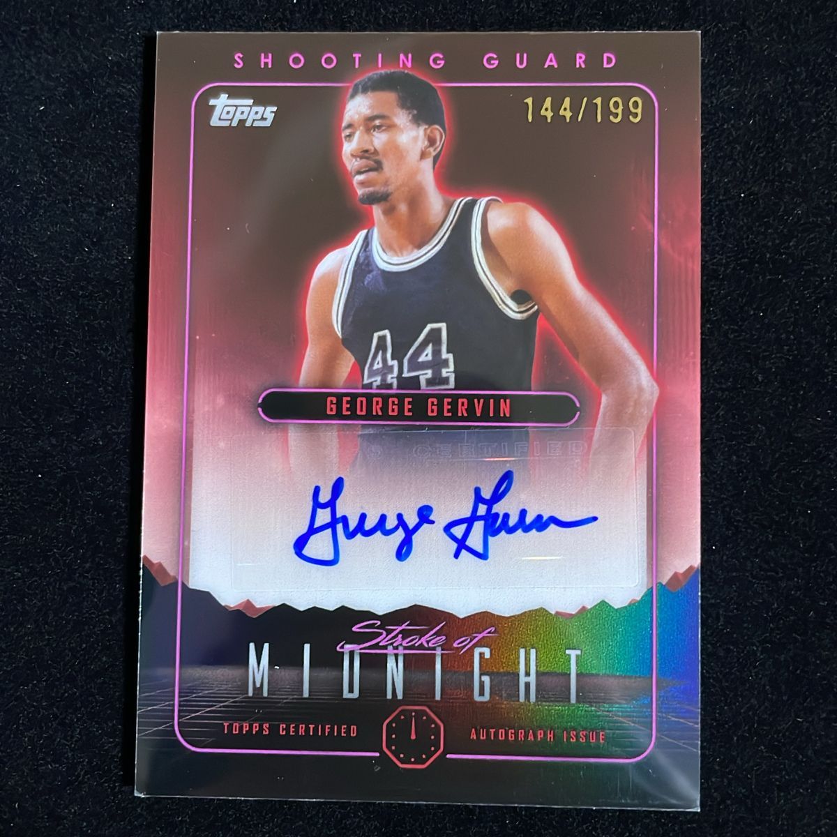 George Gervin ジョージ・ガービン Topps Midnight 2023-24 /199 Auto 