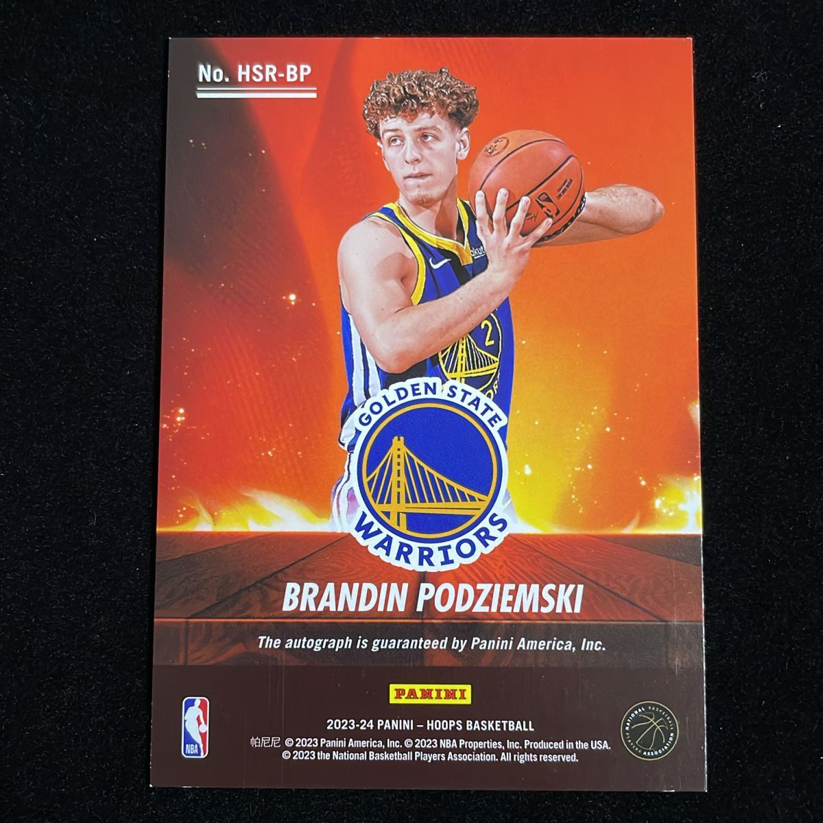 Brandin Podziemski ブランディン・ポジェムスキー Panini Hoops Hot 