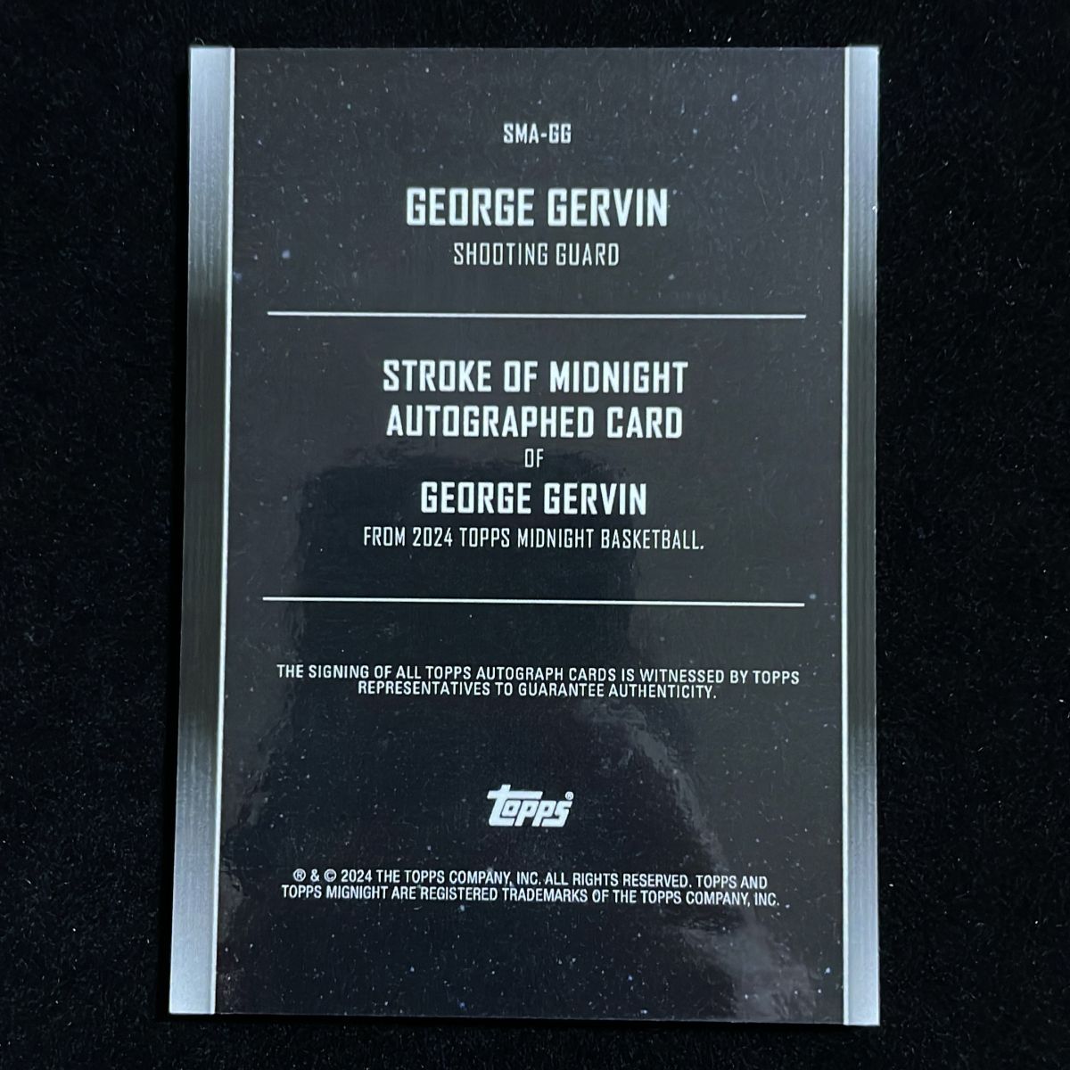George Gervin ジョージ・ガービン Topps Midnight 2023-24 /199 Auto 