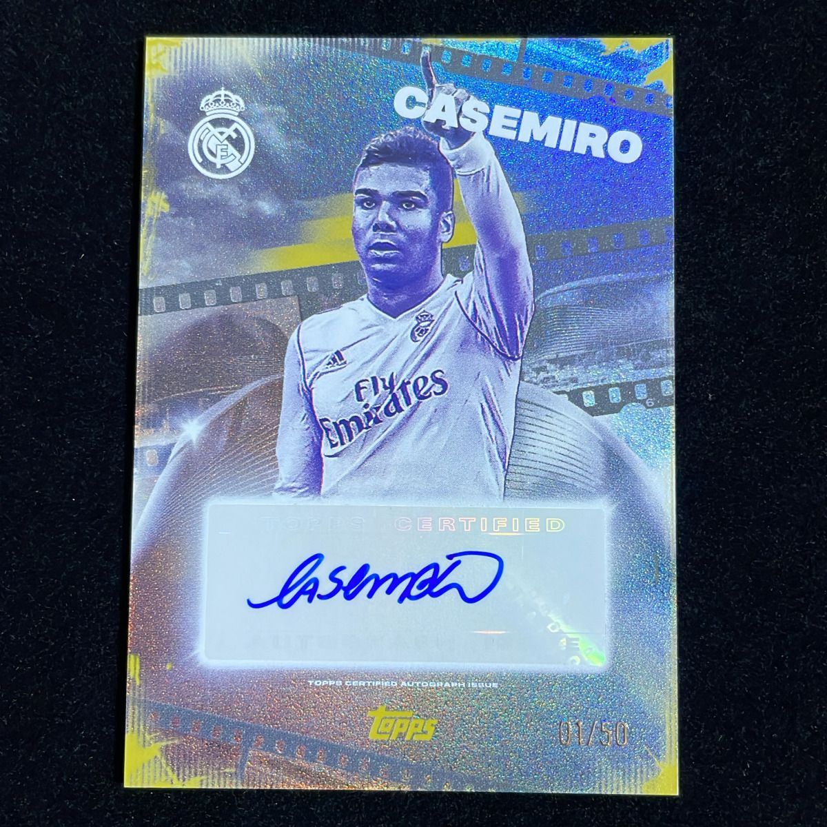 【50枚限定 01/50】Casemiro カゼミーロ Topps La Casa Blanca 2025-26 /50 First Number Gold Auto 直筆 サイン Real Madrid