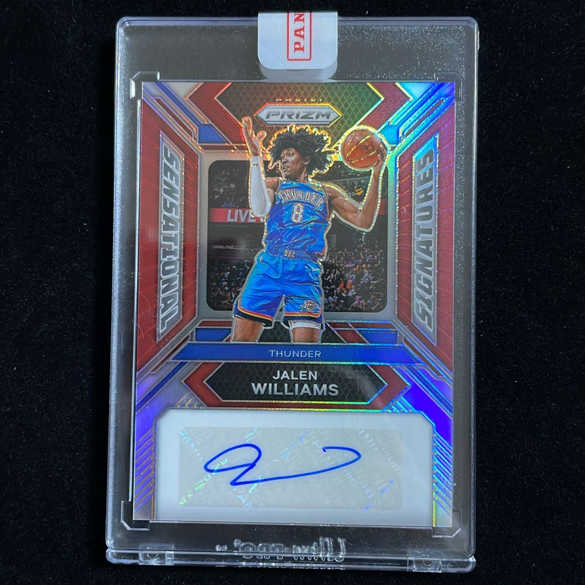 Jalen Williams ジェイレン・ウィリアムズ Panini Prizm Sensational 2023-24 /99 Red Auto 直筆 サイン Thunder サンダー