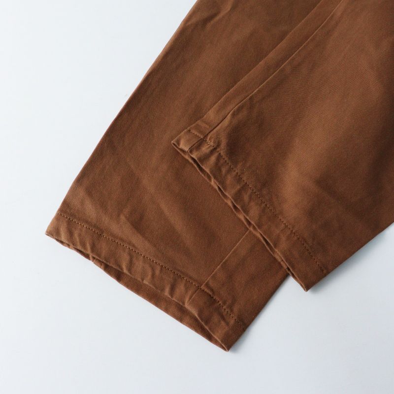 パドカレ pas de calais 製品染めイージーテーパードパンツ 36