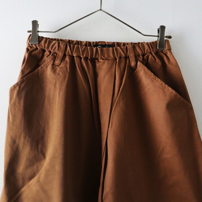 パドカレ pas de calais 製品染めイージーテーパードパンツ 36