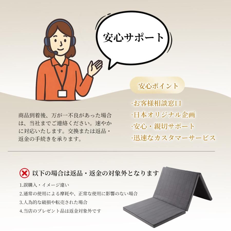 新品・未使用】 全体3つ折りタイプ マットレス 体圧分散 腰痛 三つ折り 