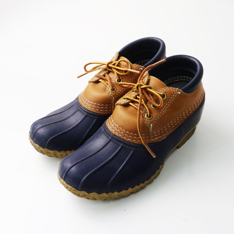 定番 人気 米国製 エルエルビーン L.L.Bean Bean Boots ビーンブーツ ショート 6(24.0cm) ネイビー×ブラウン／【2400015006727】