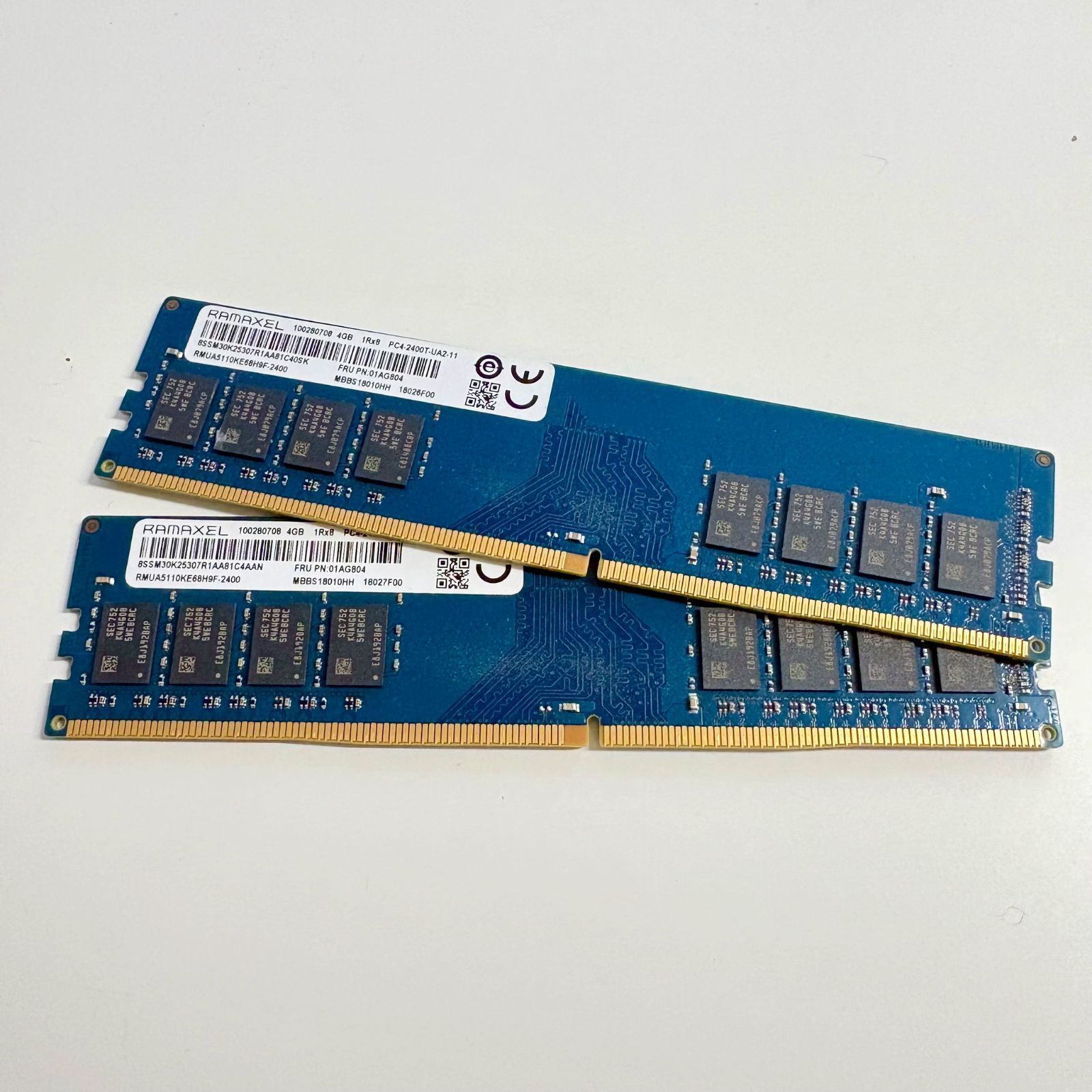 DDR4メモリ 8GB(4GBx2) 中古 PCメモリ 動作確認済 - メルカリ