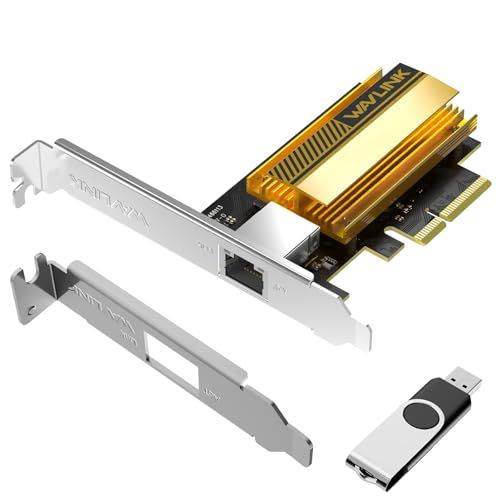 【新品】WAVLINK 10G Base-T LANカード PCIe ネットワーク カード、10000/5000/2500Mbps PCI Express イーサネット アダプター、AQC113 コントローラー付き、Windows 11/10 34845ac6