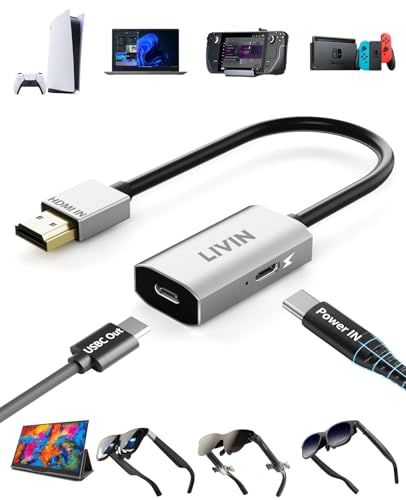 【新品】HDMI to Type-C 互換性 XREAL One Air 2 Pro/VITURE Luma One/Rokid Max/RayNeo Air 2s/3s AR スマートグラス アダプタ【4K@60Hz】オーディオとビデオ（S 4216de89