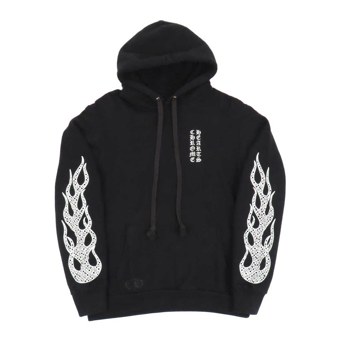 クロムハーツ アーム フレイム CHプラス プリント フーディ メンズ ブラック CHROME HEARTS【中古】 【アパレル・小物】
