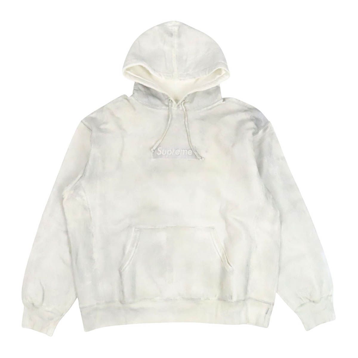 シュプリーム メゾンマルジェラ コラボ ボックスロゴ フーディ メンズ ホワイト シルバー Supreme【中古】 【アパレル・小物】