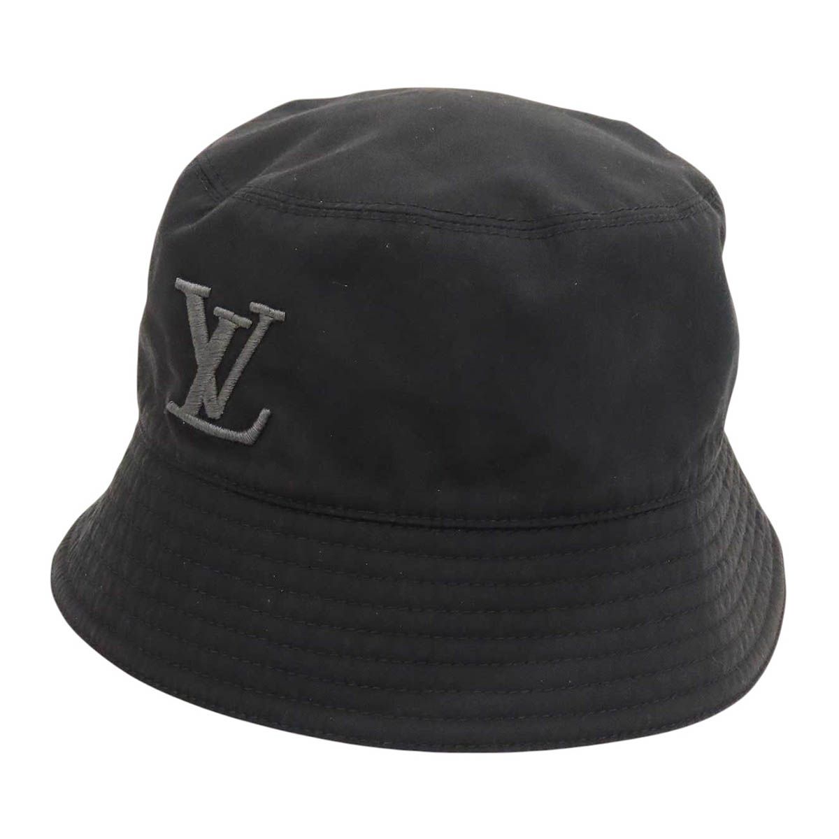 ルイヴィトン バケットハット オンリー LV M5059L ユニセックス ブラック LOUIS VUITTON【中古】 【アパレル・小物】