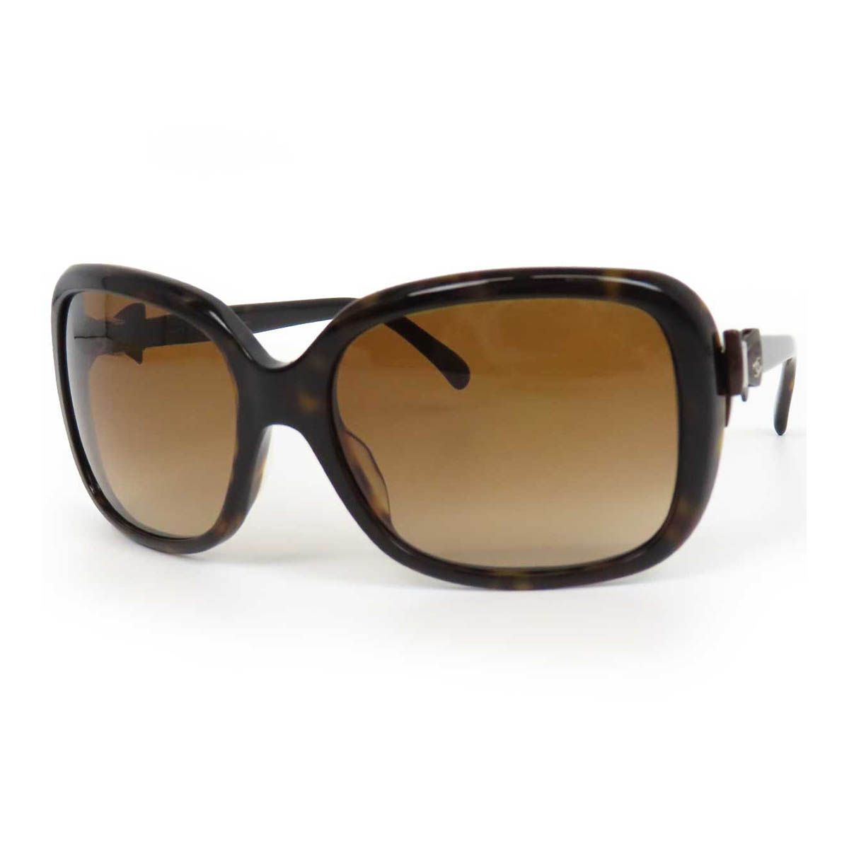 シャネル ココマーク リボン サングラス 5171-A ユニセックス ブラウン CHANEL【中古】 【アパレル・小物】