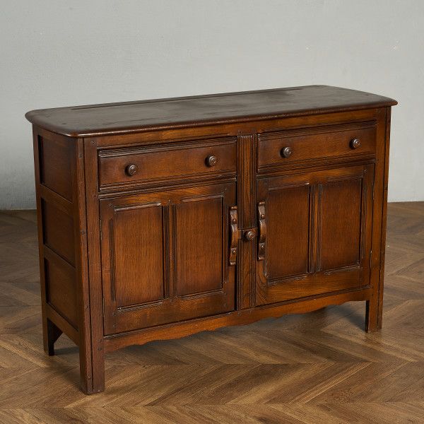 サイドボード イギリス エルム アーコール ERCOL オールドコロニアル エルム材 サイドボード(331) ブルーラベル 英国 無垢材 リビングボード キャビネット 食器棚 収納 #98700