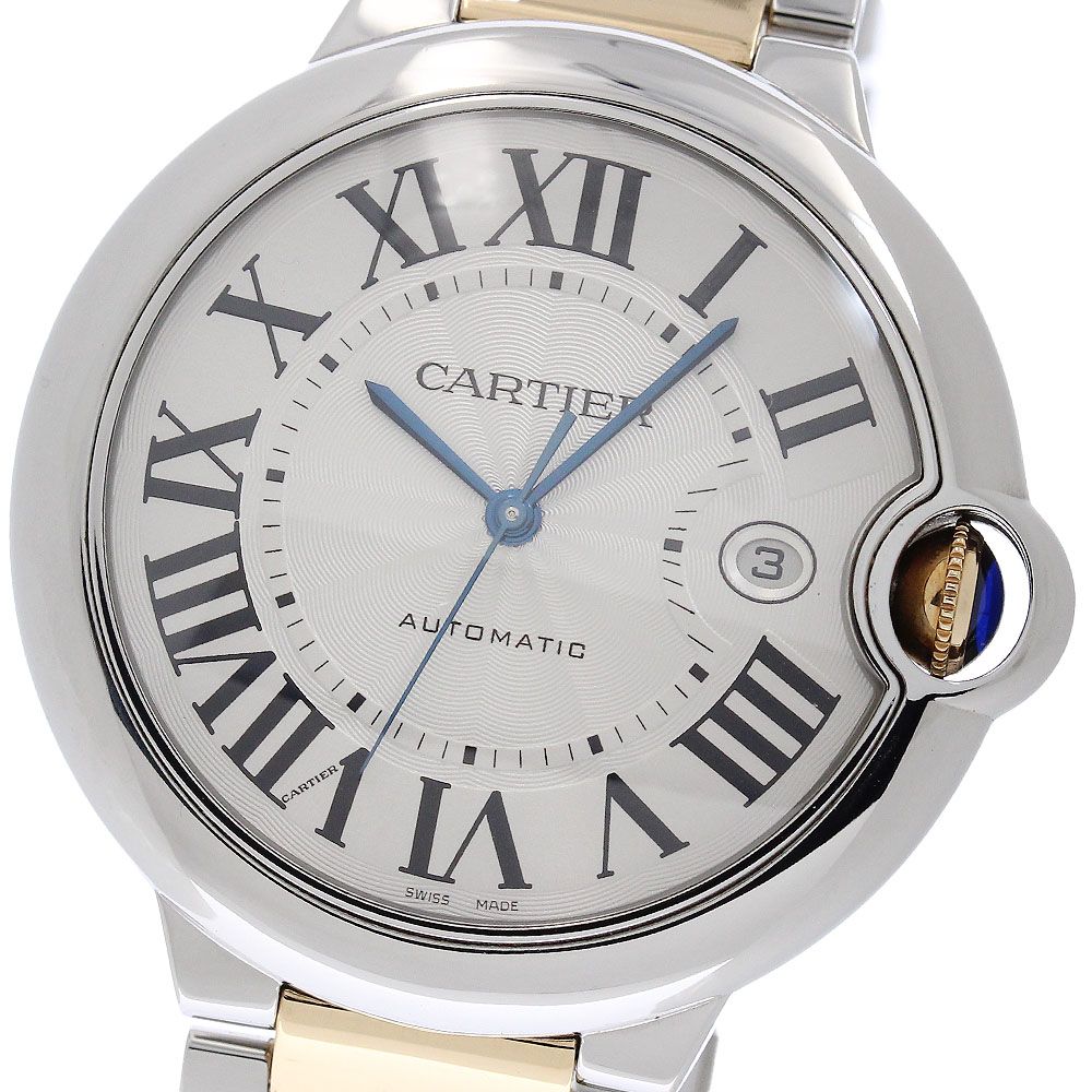 カルティエ CARTIER W69009Z3 バロンブルー LM デイト 自動巻き メンズ 良品 _959665