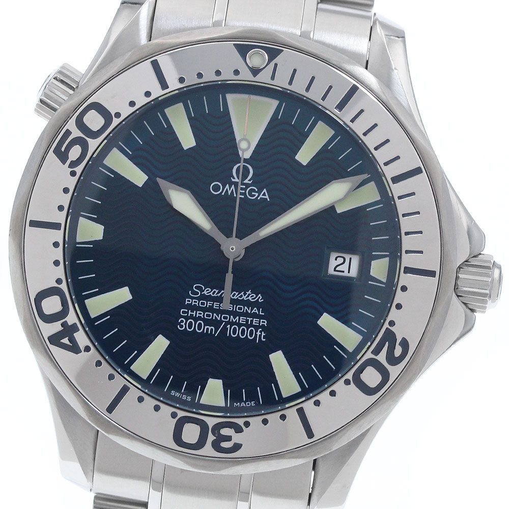 訳あり オメガ OMEGA 2255.80 シーマスター300 デイト 自動巻き メンズ _945446