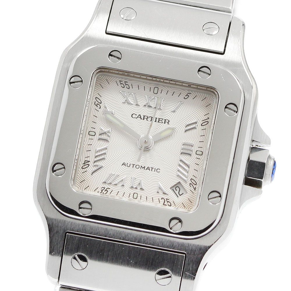 カルティエ CARTIER W20044D6 サントスガルベSM デイト 自動巻き レディース _960637