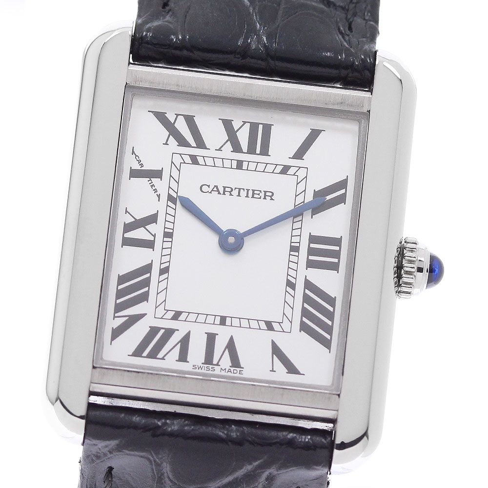 カルティエ CARTIER WSTA0030 タンクソロSM クォーツ レディース 良品 箱付き_959995