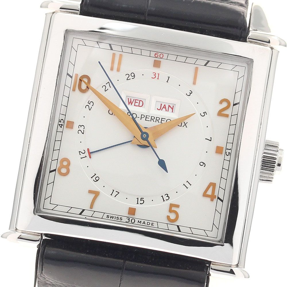 ジラール・ペルゴ GIRARD PERREGAUX 25810-11-151-0 ヴィンテージ 1945 トリプルカレンダー 自動巻き メンズ 良品 _957099