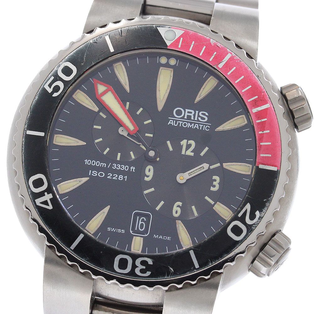 オリス ORIS 649-7541 レギュレーター ダイバーズ デイト 自動巻き メンズ _955333