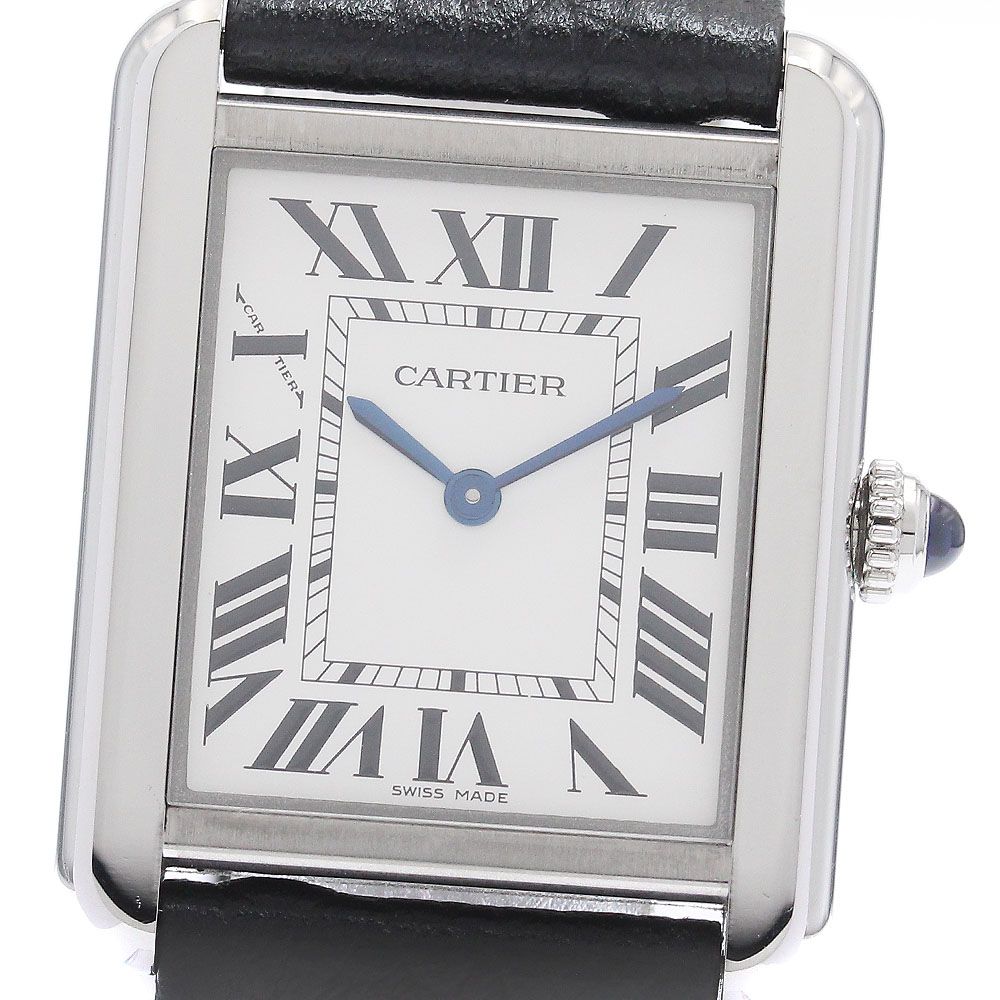 カルティエ CARTIER WSTA0030 タンクソロSM クォーツ レディース 良品 保証書付き_960843