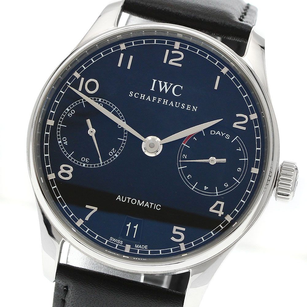 IWC IWC SCHAFFHAUSEN IW500109 ポルトギーゼ 7デイズ デイト スモールセコンド 自動巻き メンズ 良品 _962276