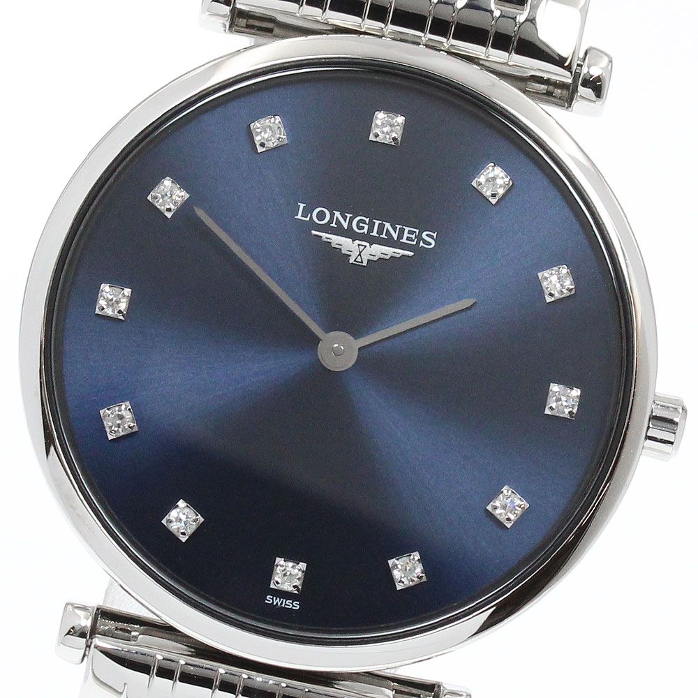 ロンジン LONGINES L4.512.4 グランドクラシック 12Pダイヤ クォーツ レディース 美品 _961850