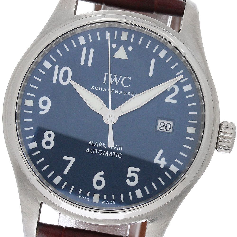 IWC IWC SCHAFFHAUSEN IW327004 パイロットウォッチ マークXVIII プティ・プランス デイト 自動巻き メンズ 保証書付き_962041