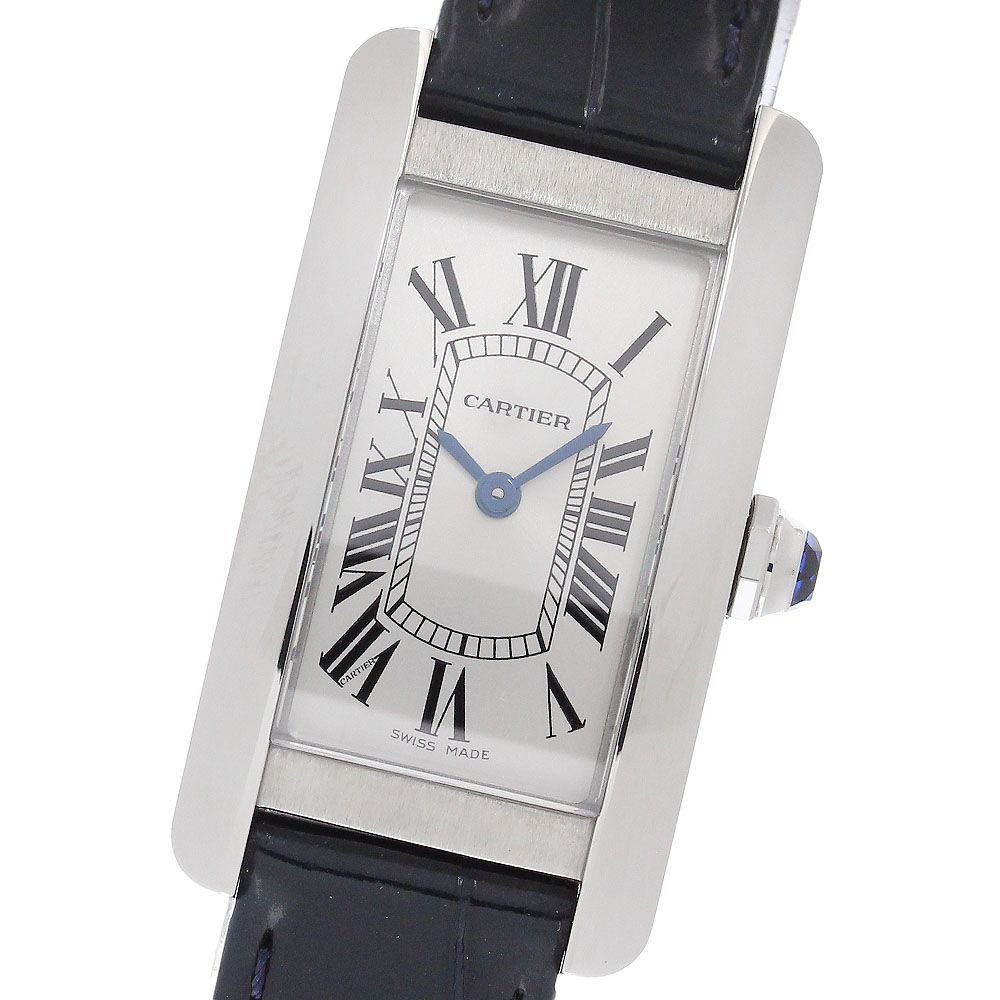 カルティエ CARTIER WSTA0043 タンクアメリカンSM クォーツ レディース 良品 保証書付き_960889
