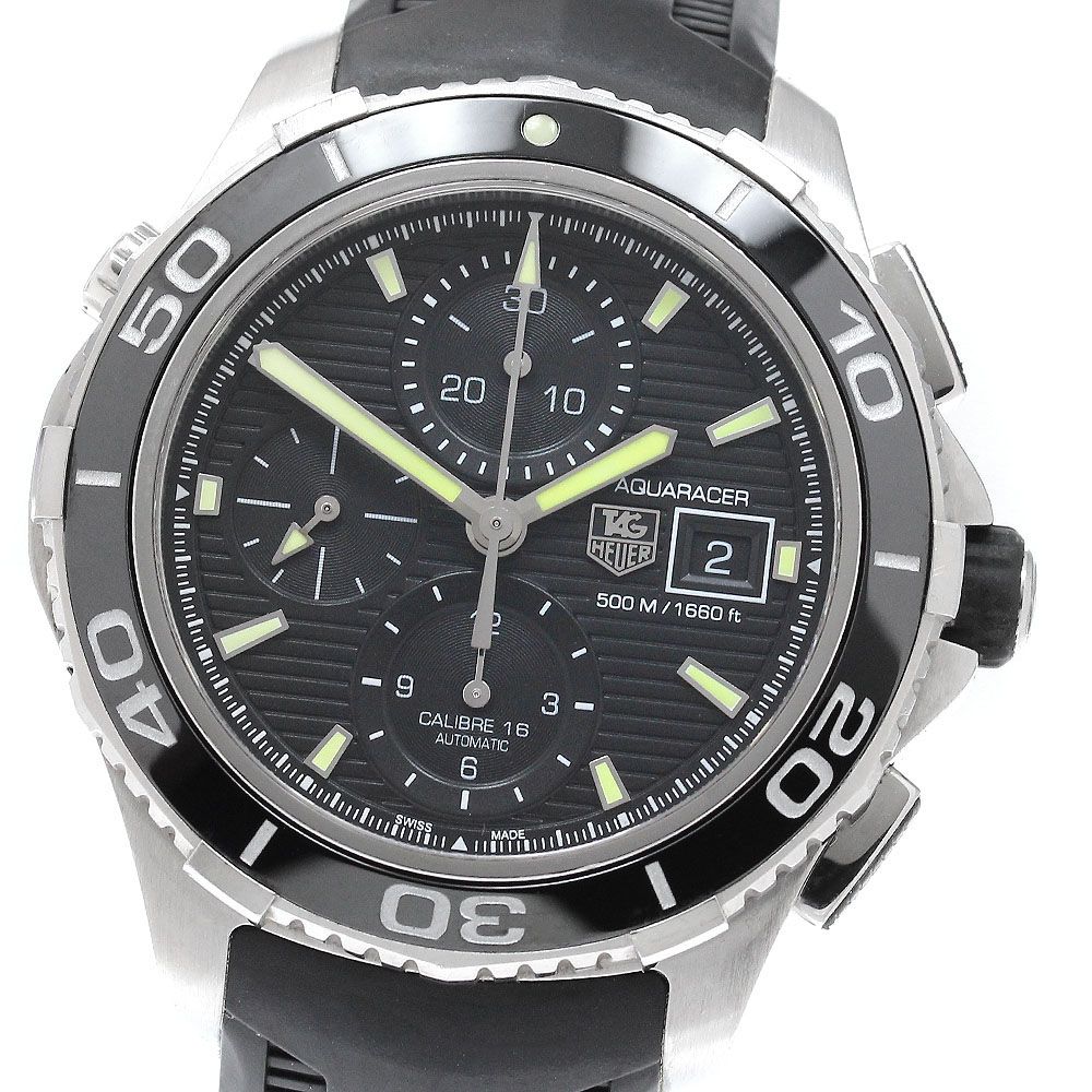 タグホイヤー TAG HEUER CAK2111 アクアレーサー クロノグラフ 自動巻き メンズ _961258