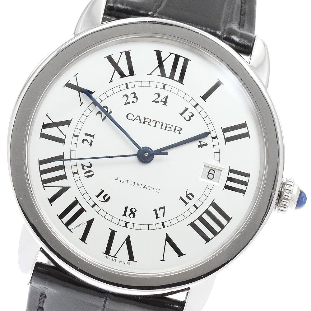 カルティエ CARTIER W6701010 ロンドソロ XL デイト 自動巻き メンズ _960871