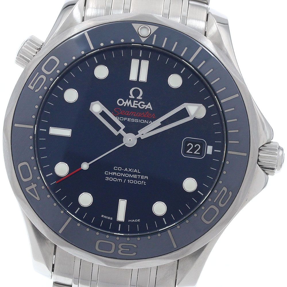 オメガ OMEGA 212.30.41.20.03.001 シーマスター ダイバー300M デイト コーアクシャル 自動巻き メンズ 良品 _890151