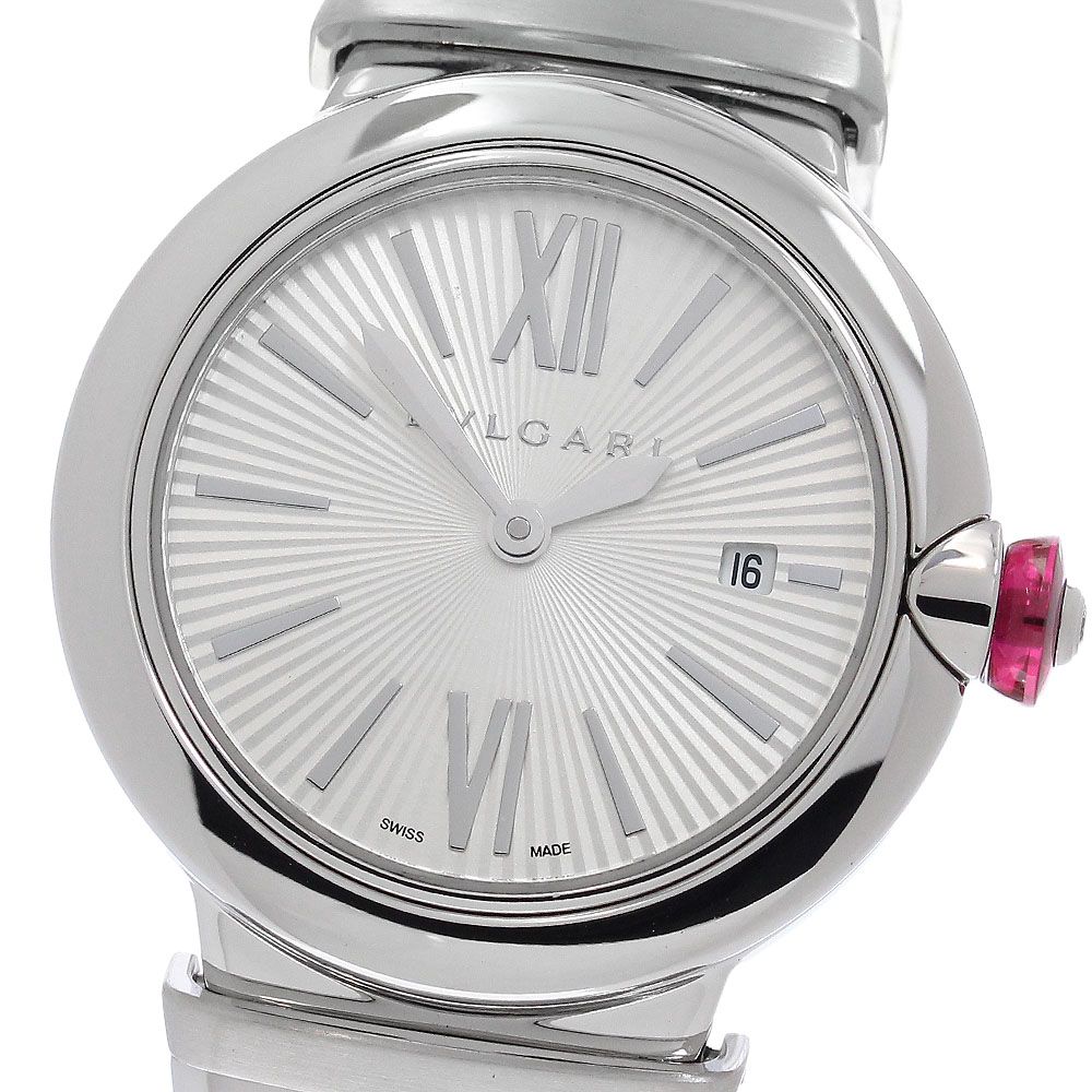 ブルガリ BVLGARI LU28S ルチェア デイト クォーツ レディース 良品 _953569