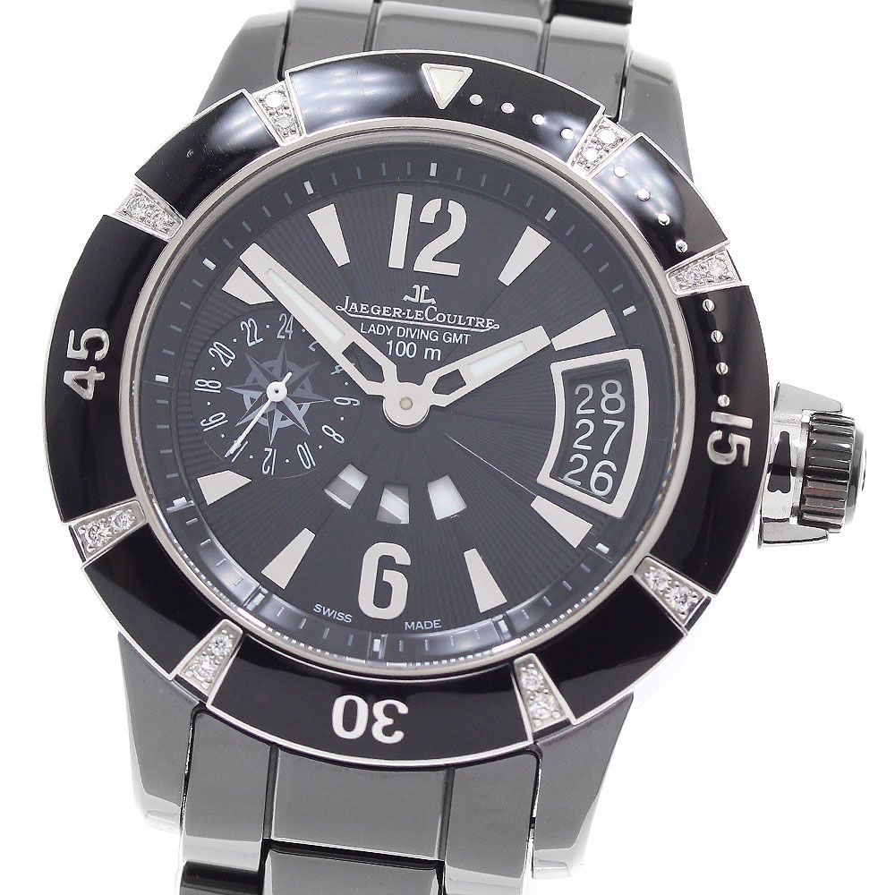 ジャガー・ルクルト JAEGER-LECOULTRE 161.C.61.S/Q189CC70 マスターコンプレッサー ダイビング GMT 自動巻き レディース 良品 _962473