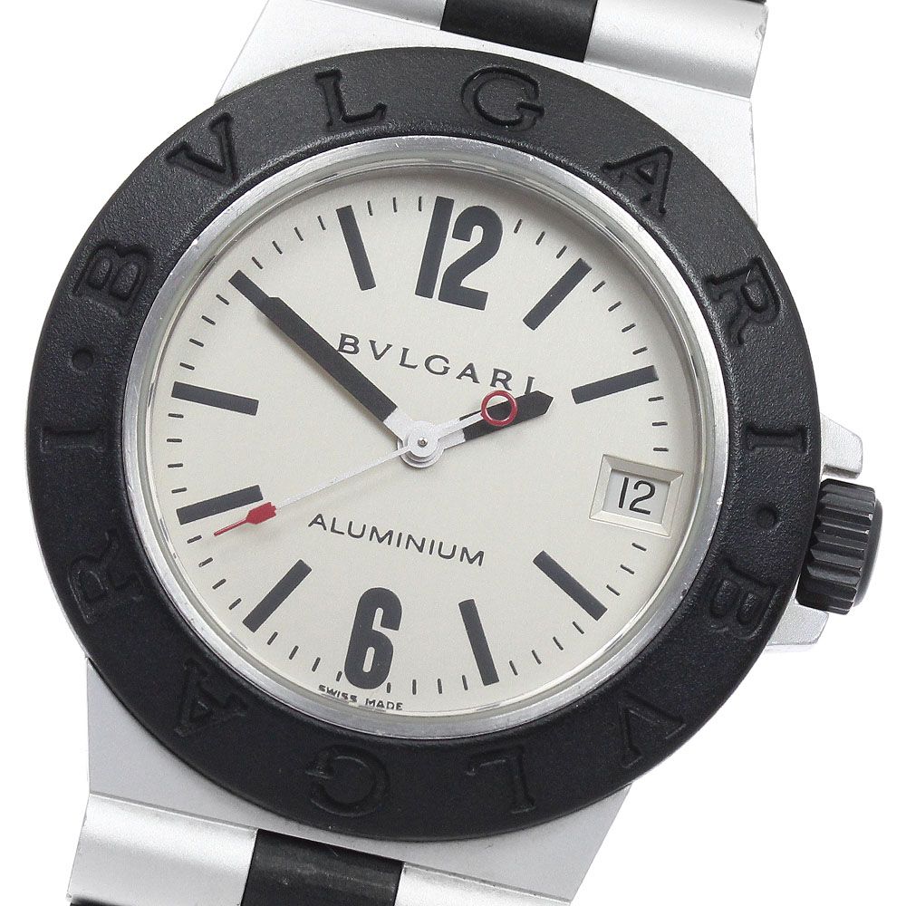 ブルガリ BVLGARI AL32A アルミニウム デイト クォーツ ボーイズ 保証書付き_962289 56,280円