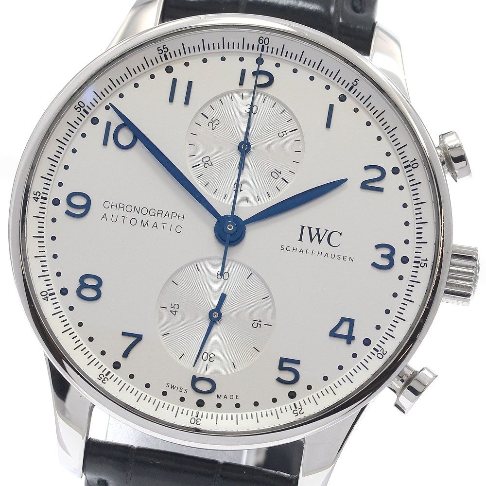 IWC IWC SCHAFFHAUSEN IW371605 ポルトギーゼ クロノグラフ 自動巻き メンズ 良品 保証書付き_961098