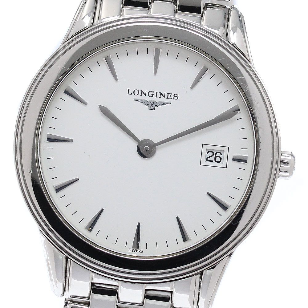 ロンジン LONGINES L4.736.4 フラッグシップ デイト クォーツ メンズ _960206