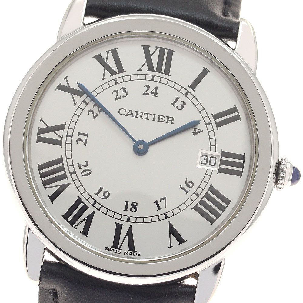 カルティエ CARTIER W6700255 ロンドソロLM デイト クォーツ メンズ