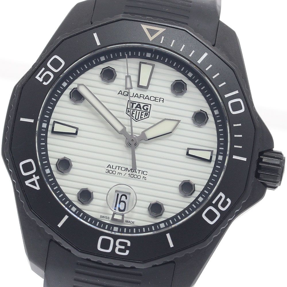タグホイヤー TAG HEUER WBP201D アクアレーサー ナイトダイバー デイト 自動巻き メンズ 美品 保証書付き_962012