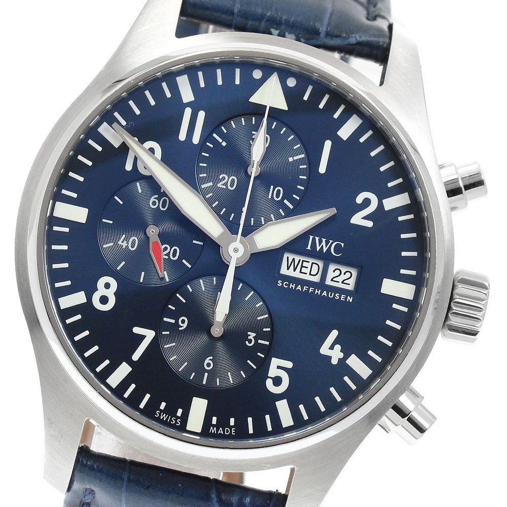 IWC SCHAFFHAUSEN IW377714 パイロットウォッチ プティ プランス デイデイト クロノグラフ 自動巻き メンズ 保証書付き_961900 270,090円