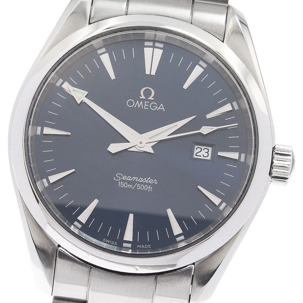オメガ OMEGA 2517.80 シーマスター アクアテラ デイト クォーツ メンズ _955606