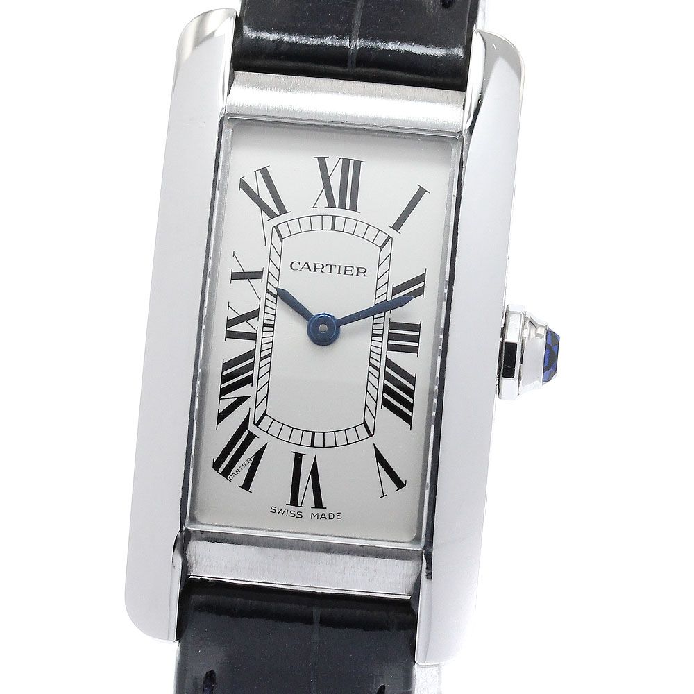 カルティエ CARTIER WSTA0043 タンクアメリカンSM クォーツ レディース 保証書付き_960886