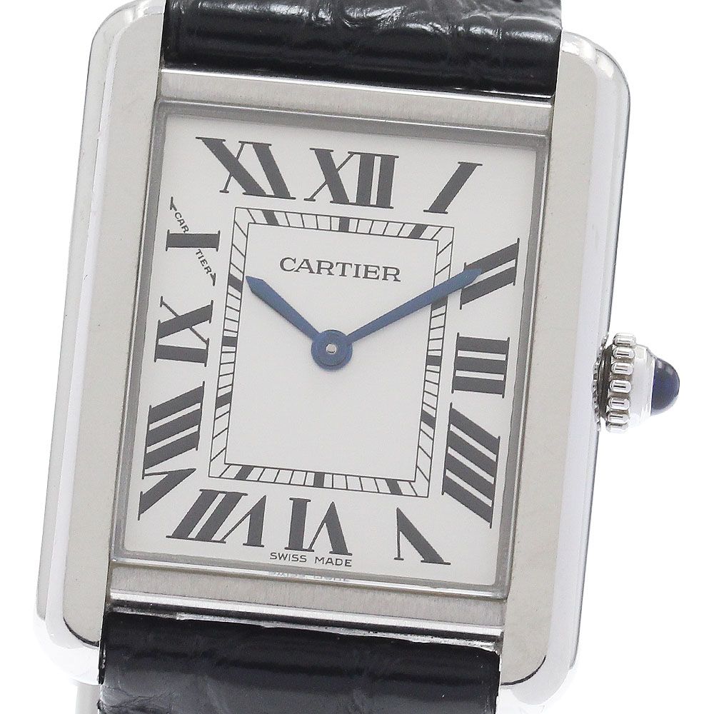 カルティエ CARTIER W5200005 タンクソロSM クォーツ レディース 保証書付き_958813