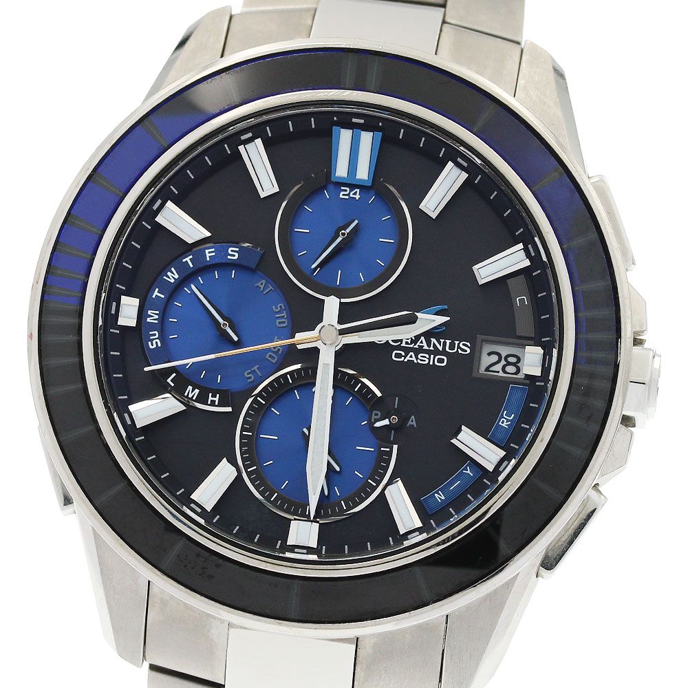 カシオ CASIO OCW-S4000C-1AJF オシアナス マンタ 江戸切子 サファイアガラスベゼル ソーラー電波 メンズ 内箱・保証書付き_959453