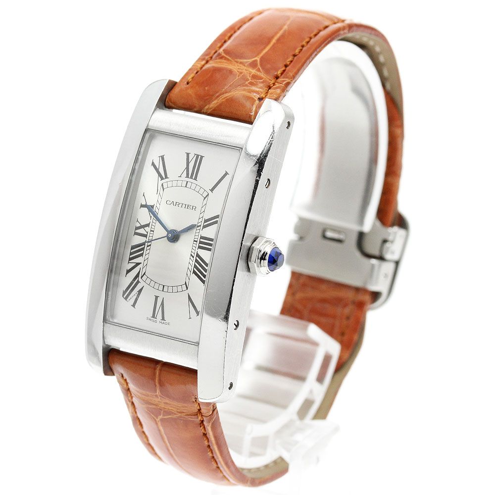カルティエ CARTIER WSTA0017 タンクアメリカンMM 自動巻き ボーイズ 保証書付き_960420 カルティエ CARTIER WSTA0017 タンクアメリカンMM 自動巻き ボーイズ