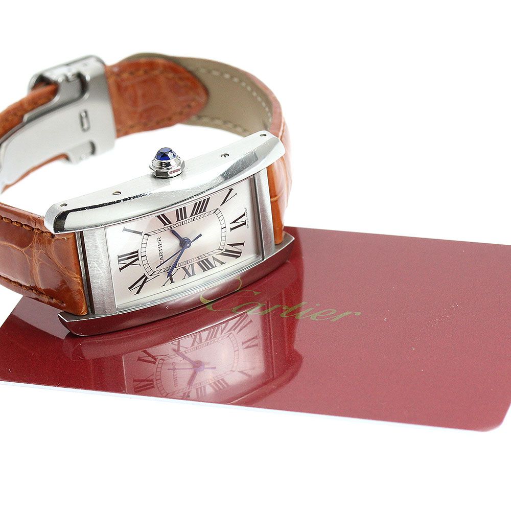 カルティエ CARTIER WSTA0017 タンクアメリカンMM 自動巻き ボーイズ