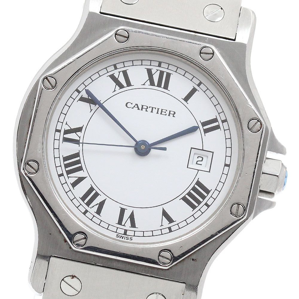 カルティエ CARTIER 81037188 サントスオクタゴン LM デイト 自動巻き メンズ _962712