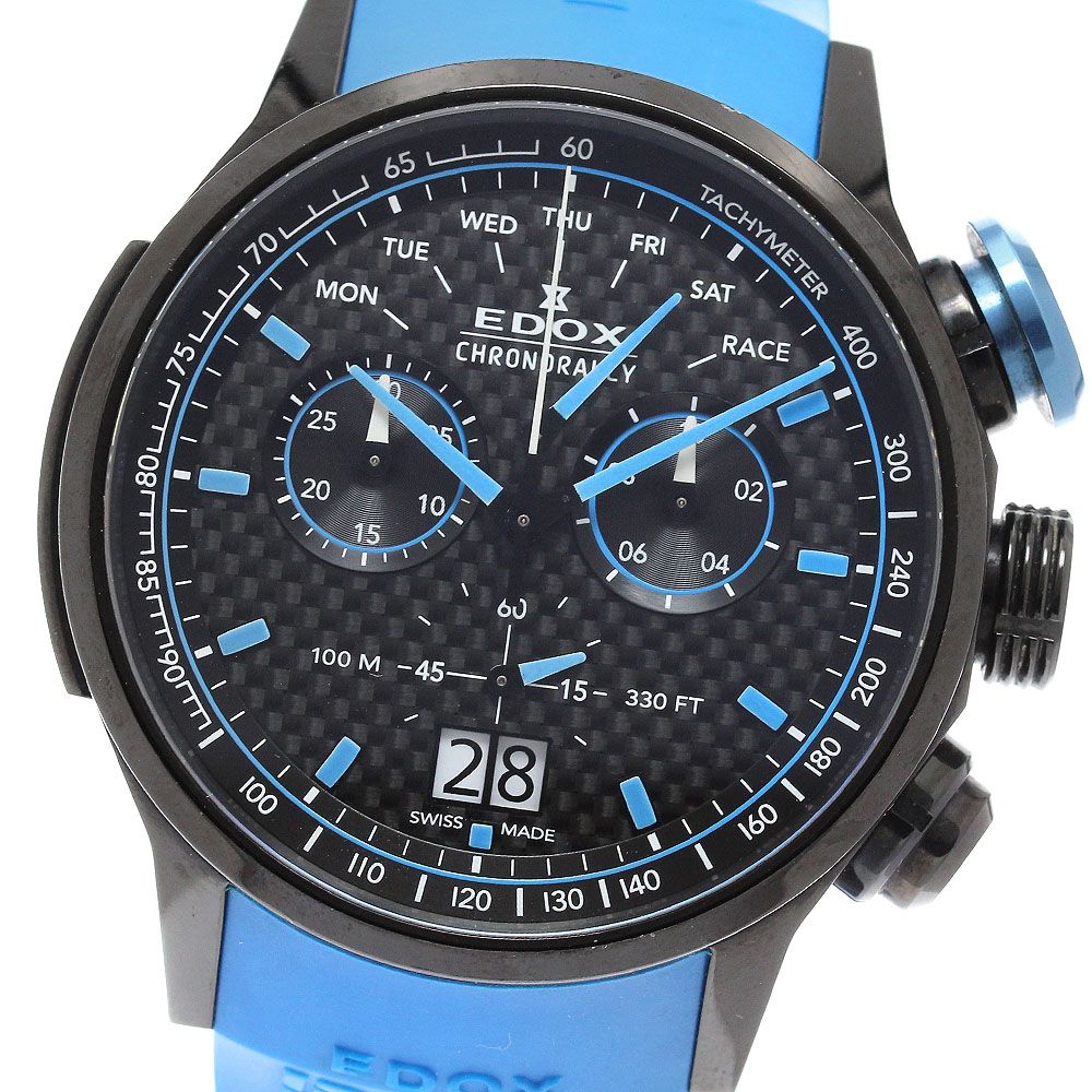 エドックス EDOX 38001-TINN1-NIBU1 クロノラリー リミテッドエディション ザウバーF1 555本限定 クォーツ メンズ _961276